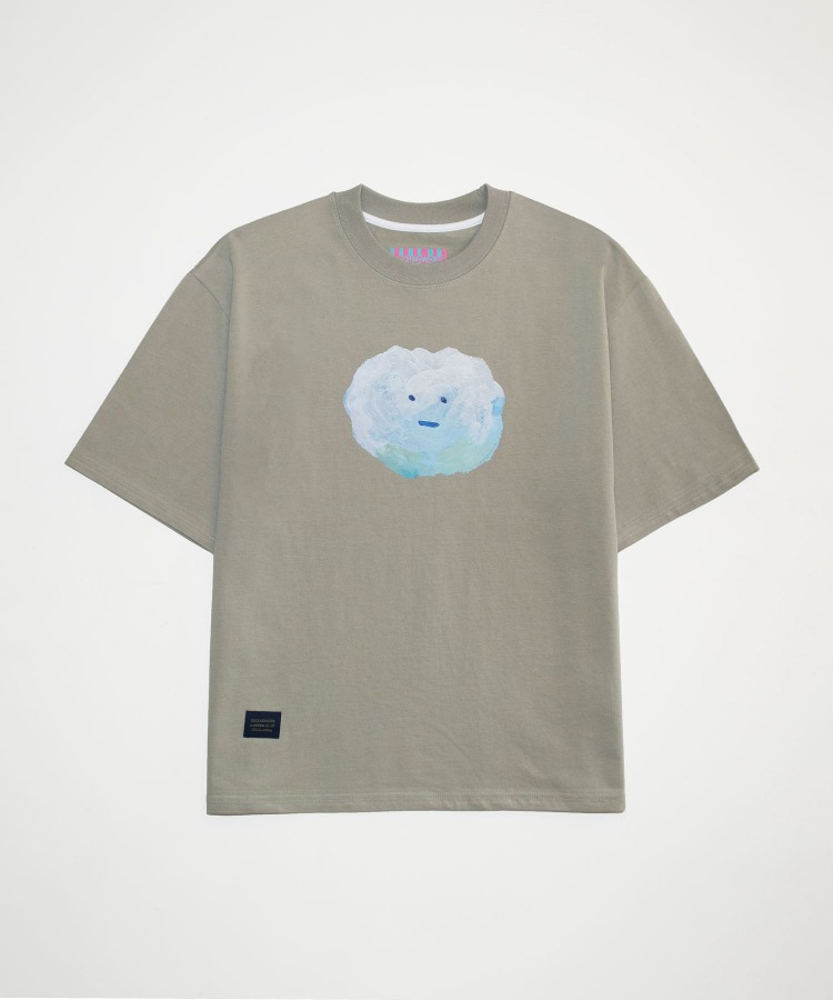 2023_구름 티셔츠 / 연카키